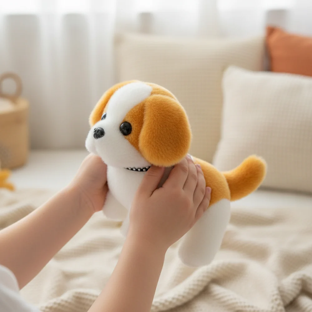 Robot Dog Toy Plush Barking Dog Toy Interactive Companion - Image 2